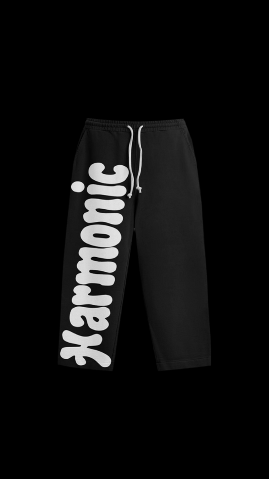 Harmonic Straight Sweatpants- black